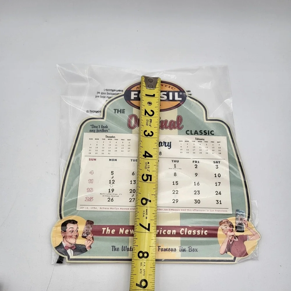 Authentic Fossil 1998 Calendar Original Classic‎